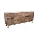 Buffet en bois de pin recyclé avec 4 tiroirs Heron Promotion