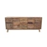 Buffet en bois de pin recyclé avec 4 tiroirs Heron Offre