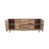 Buffet en bois de pin recyclé avec 4 tiroirs Heron Remises