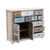 Buffet commode shabby chic en bois multicolore Greg Vente