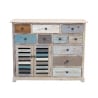Buffet commode shabby chic en bois multicolore Greg Offre
