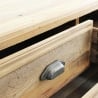 Commode en bois naturel pour chambre à coucher 5 tiroirs Farley Réductions