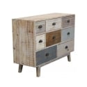 Cassettiera in legno colorato con 8 cassetti shabby chic Donald Vendita
