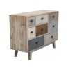 Cassettiera in legno colorato con 8 cassetti shabby chic Donald Vendita