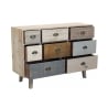 Cassettiera in legno colorato con 8 cassetti shabby chic Donald Offerta