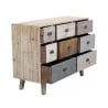 Cassettiera in legno colorato con 8 cassetti shabby chic Donald Saldi