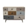 Cassettiera in legno colorato con 8 cassetti shabby chic Donald Sconti