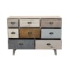 Cassettiera in legno colorato con 8 cassetti shabby chic Donald Catalogo