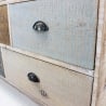 Cassettiera in legno colorato con 8 cassetti shabby chic Donald Scelta