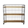 Scaffale libreria con ruote stile industriale Alban Vendita