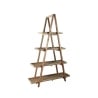 Libreria da salotto con 4 scaffali in legno di pino Callie Promozione
