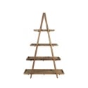 Libreria da salotto con 4 scaffali in legno di pino Callie Vendita