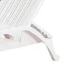 Chaise longue de jardin piscine en polypropylène blanc avec roues Zanzibar Remises
