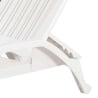 Chaise longue de jardin piscine en polypropylène blanc avec roues Zanzibar Remises