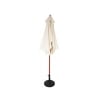 Runder Garten-Sonnenschirm Ø2,5m mit Holzmittelmast Fantasy Angebot