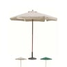 Parasol de jardin rond Ø2,5m mât central en bois Fantasy Promotion