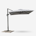 Parasol déporté de jardin 2.5 mètres carré en aluminium bar Paradise 