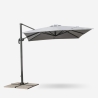 Parasol déporté de jardin 2.5 mètres carré en aluminium bar Paradise 