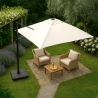 Parasol déporté de jardin 2.5 mètres carré en aluminium bar Paradise Remises