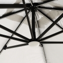 Parasol de jardin déporté carré 3m² à LED bars anti UV Paradise Modèle