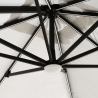 Parasol de jardin déporté carré 3m² à LED bars anti UV Paradise Modèle