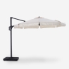 Parasol déporté de jardin 3x3 terrasse Boracay 