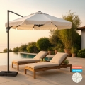 Parasol déporté de jardin 3x3 terrasse Boracay Promotion