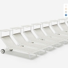 Stock 20 Lettini Mare Spiaggia Prendisole Con Ruote Piscina Alabama Promozione