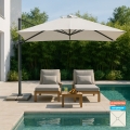 Ombrellone giardino 3x3 braccio alluminio quadrato Paradise Promozione
