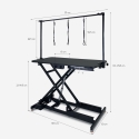 Table de toilettage pour chiens et chats pliante réglable en hauteur Chow 