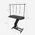 Tavolo Per Toelettatura Cani Gatti Regolabile Idraulico 110 cm Griffon 