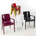 Cream Grand Soleil 22er Stapelbare Stühle mit Armlehnen aus Polypropylen  