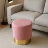 Niedriger runder gepolsterter Samt Hocker Pouf Design Rossetto Preis