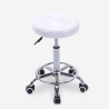 Tabouret à roulettes pivotant avec assise en similicuir Nabu Achat