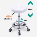 Tabouret à roulettes pivotant avec assise en similicuir Nabu Catalogue