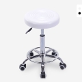 Tabouret à roulettes pivotant avec assise en similicuir Nabu Promotion