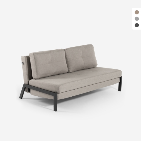 Divano letto 2 posti moderno design tessuto soggiorno Bellamy Promozione