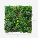 Siepe artificiale realistica 100x100cm piante 3D esterno giardino Ilex Sconti