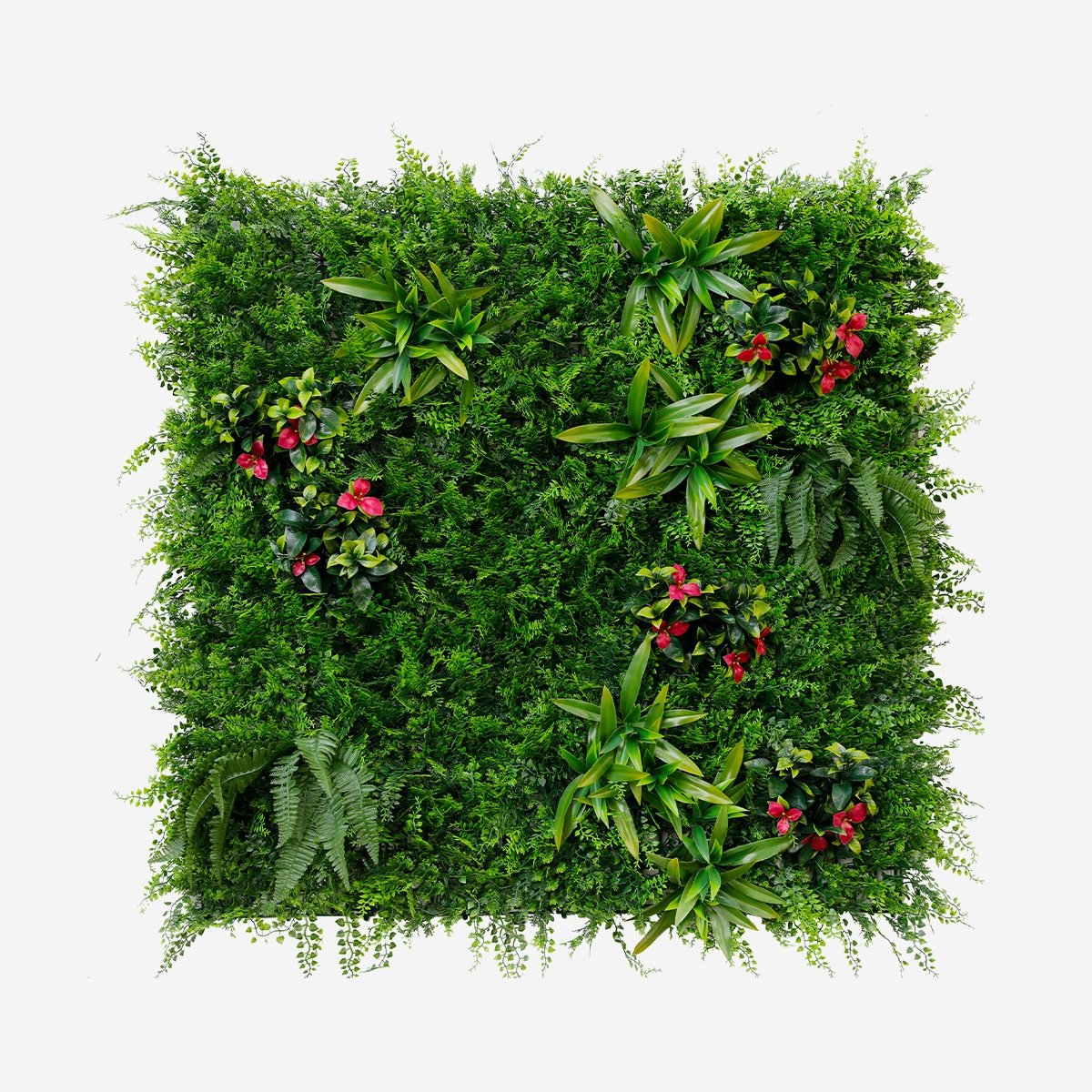 Siepe artificiale 3D pannello 100x100cm piante realistica Cerrum Promozione