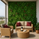 Siepe artificiale 3D pannello 100x100cm piante realistica Cerrum Vendita