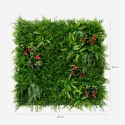 Siepe artificiale 3D pannello 100x100cm piante realistica Cerrum Sconti