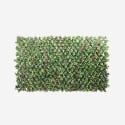 Haie artificielle extensible de jardin 200x100cm plantes Salix Promotion