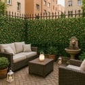 Künstliche Gartenhecke ausziehbares Spalier 200x100cm Pflanzen Salix Verkauf
