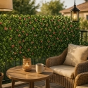 Künstliche Gartenhecke ausziehbares Spalier 200x100cm Pflanzen Salix Angebot