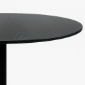 Tavolo sala da pranzo moderno Goblet nero rotondo 120cm Blackwood+ Sconti