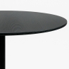 Tavolo sala da pranzo moderno Goblet nero rotondo 120cm Blackwood+ Sconti