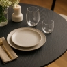Tavolo sala da pranzo moderno Goblet nero rotondo 120cm Blackwood+ Stock