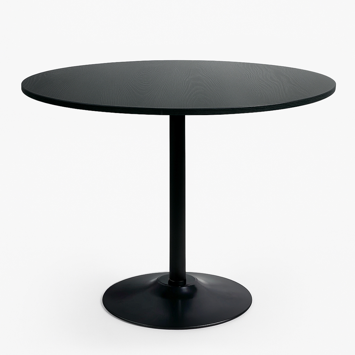 Tavolo sala da pranzo moderno Goblet nero rotondo 120cm Blackwood+ Promozione
