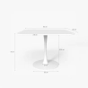 Quadratischer Tisch Design Goblet Stil für Bar Küche Esszimmer Lillium 80 