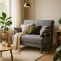 Deborah Twin 1,5-Sitzer Stoff Schlafsessel Schlafsofa klappbar 